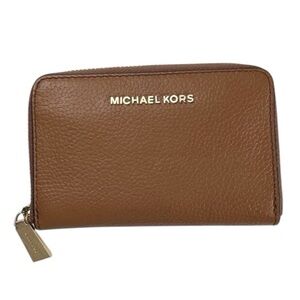 Michael Kors | Jet Set Luggage Pebbled Leather Small Zip Around Wallet
